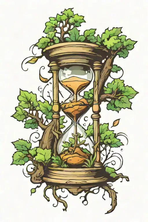 Hourglass With Tree Inside