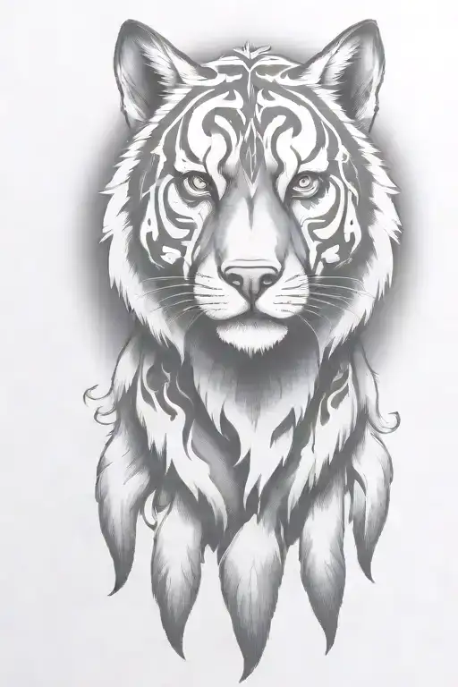 Hell Hound Dog With Flames