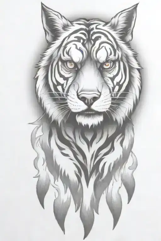 Hell Hound Dog With Flames