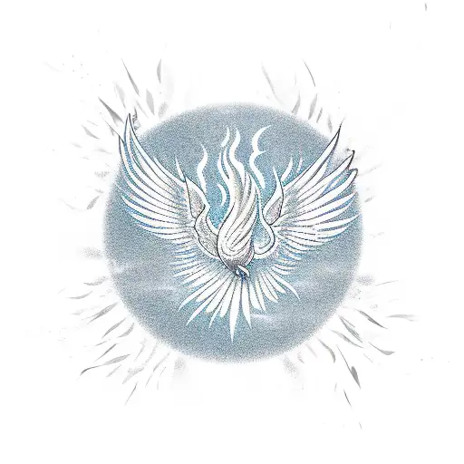 Phoenix Bird Burning