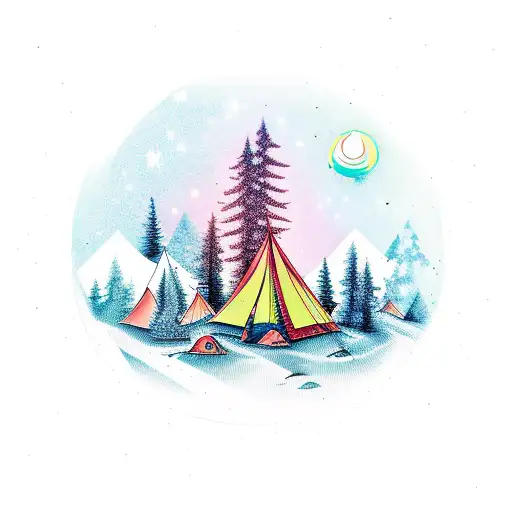 Forest And Stars Camping