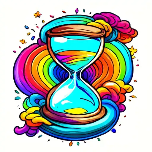 Rainbow In Hourglass
