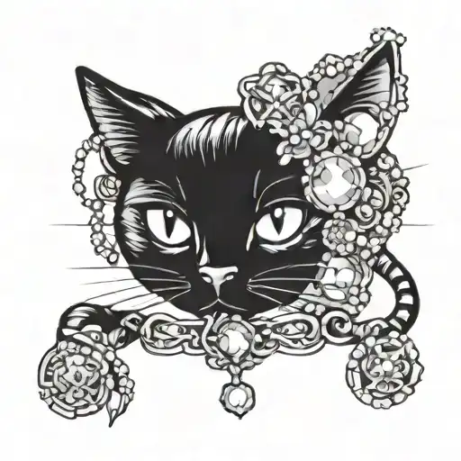 Cat And Jewelry
