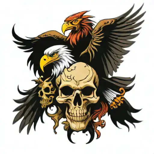 Eagle And Skull And Demon