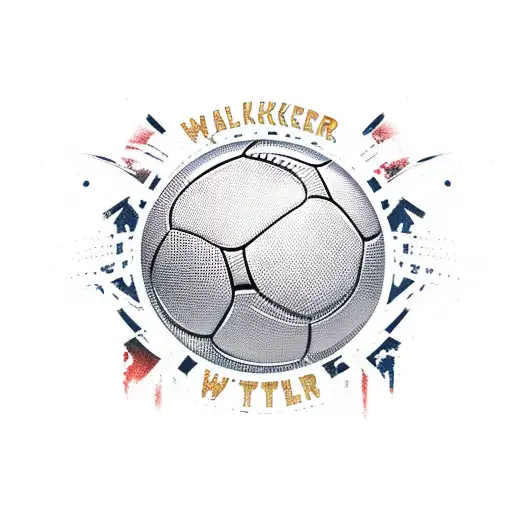 Football With The Name Walker