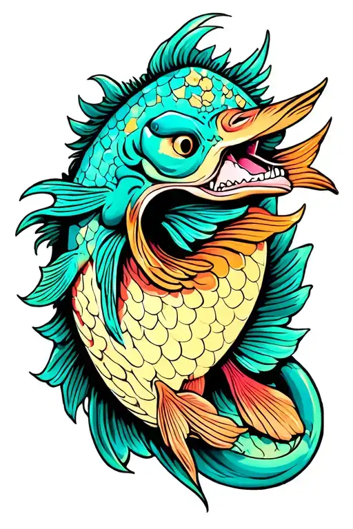 Demon School Of Fish