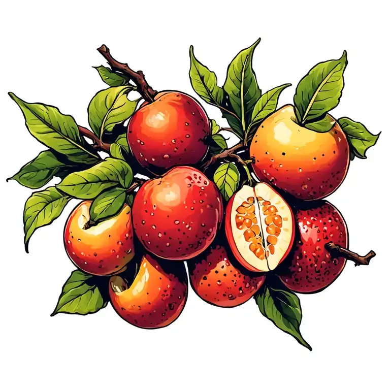 Tree Limb With Fruit