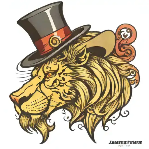 Lion With Top Hat
