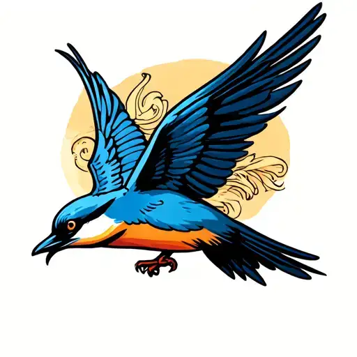 Swallow Bird Scroll