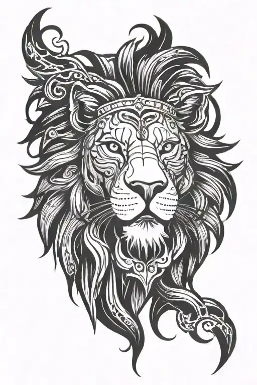 Lion Head Sun Rising