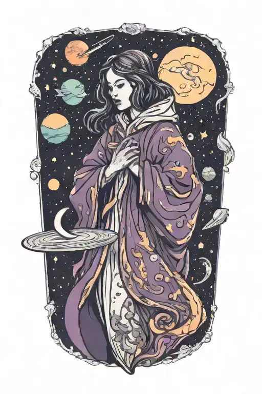 Heaven Opening Her Coat To Reveal Hidden Galaxies