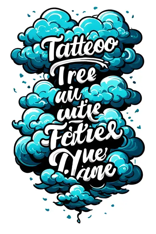 Clouds Inside With A Bible Verse