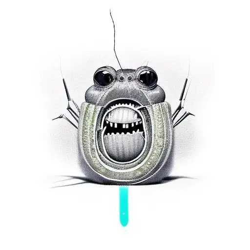 Spider Eating A Cucumber