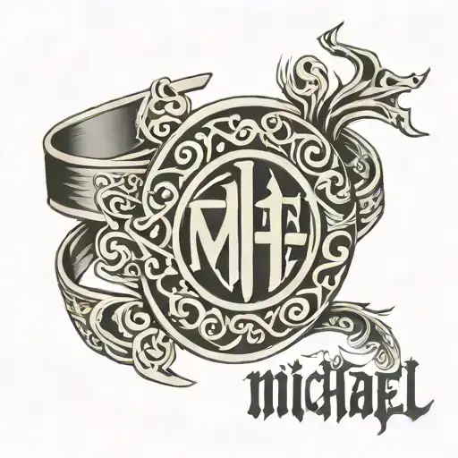 Tribal Name Bracelet Michael