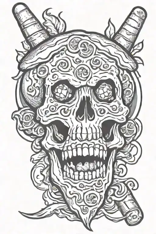 Pizza Skull