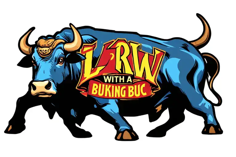 Cross With 2005-2025 With Llrw With A Buking Bull