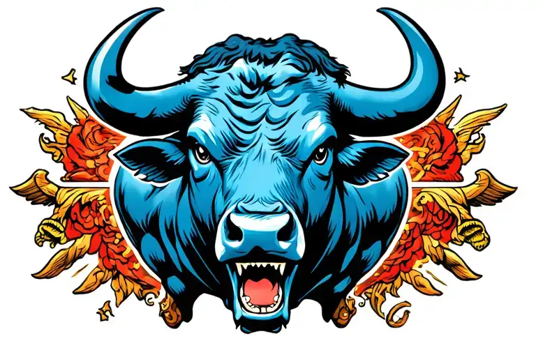 Cross With 2005-2025 With Llrw With A Buking Bull