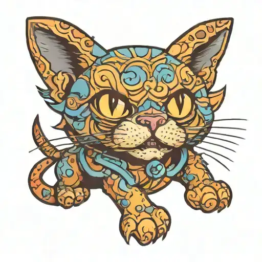 Bobblehead Tortiseshell Cat