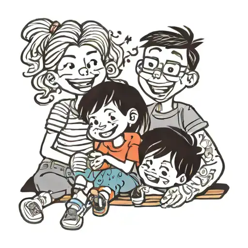 Family Best Friends Enjoying