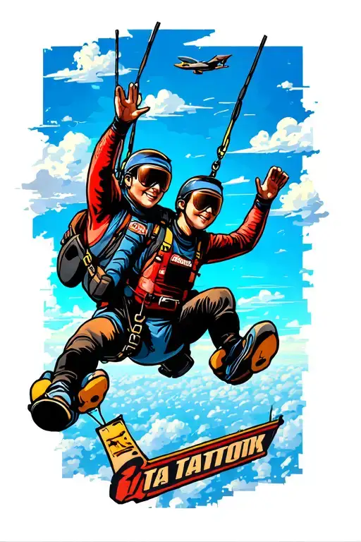 Skydiving Scene
