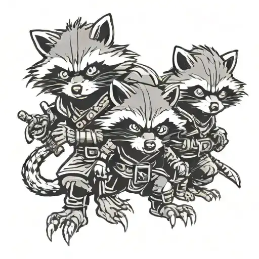Three Ninja Racoons