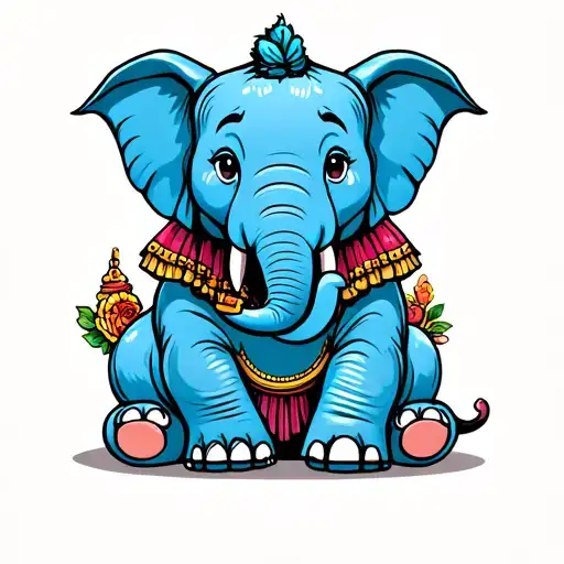 Small Blue Elephant