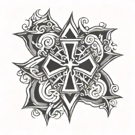 Star Of Life With Maltese Cross Made