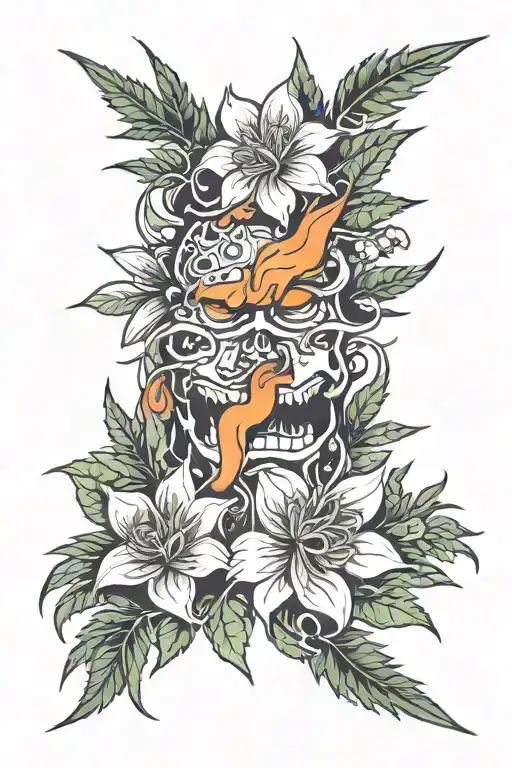 Yakuza Flower And Cannabis And Black