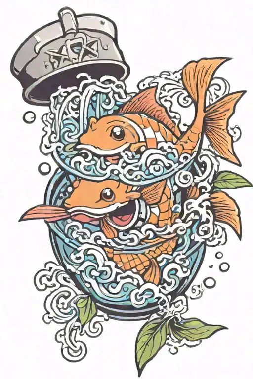 Magikarp Pokemon In Ramen Noodles