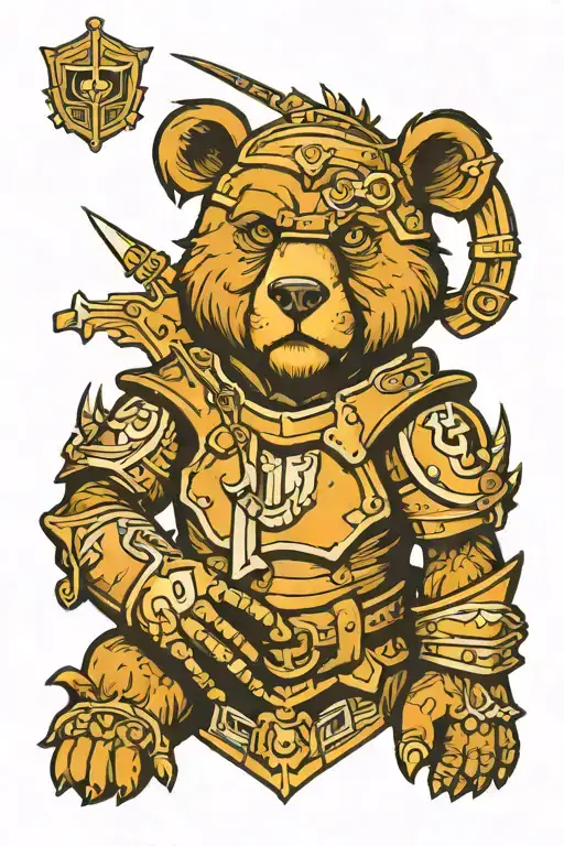 Bear Gauntlet Armour Scandanaviam