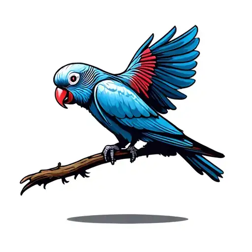 Male Alexandrine Parakeet