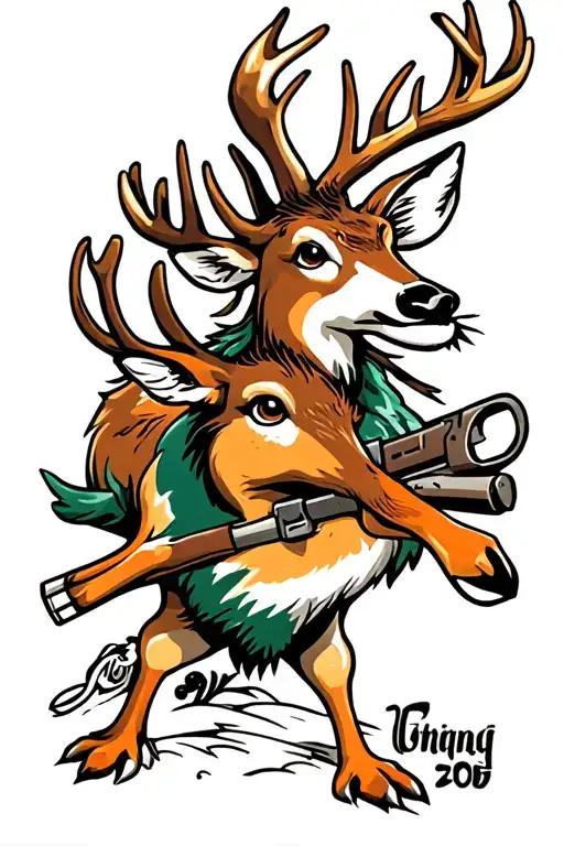 Deer And Duck Hunt Forearm