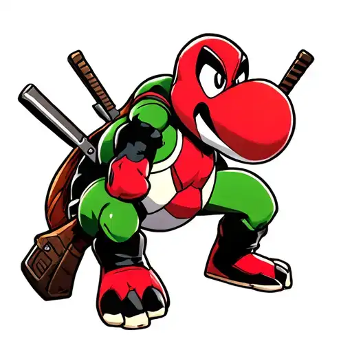 Yoshi Deadpool Full Color