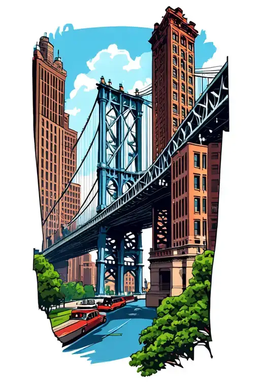 Pittsburgh Downtown City Bridges