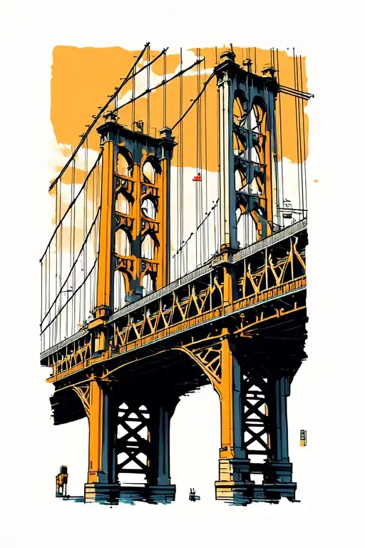 Pittsburgh Clemente Bridge Looking Through It