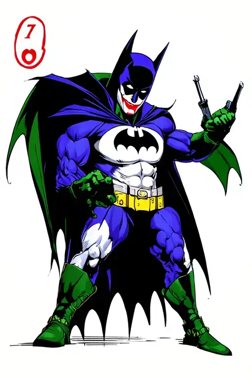 Batman And Joker Card