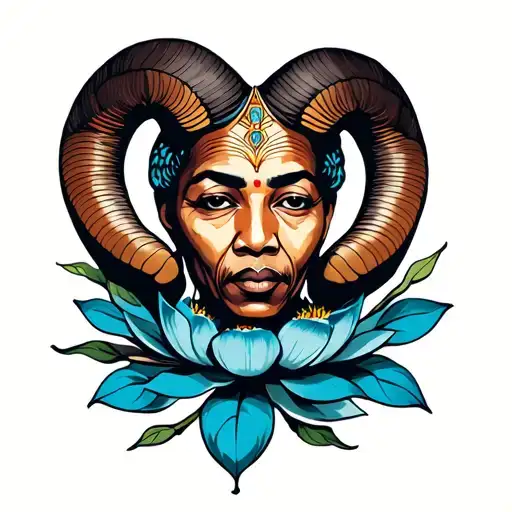 Aries Geo Lotus With Mandela