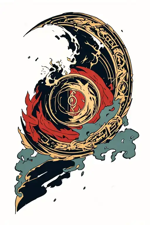 Full Metal Alchemist Alchemy Circle Mixed With The Last Airbender