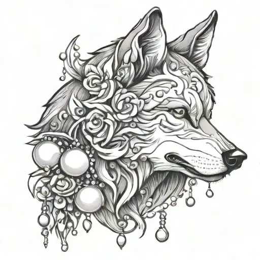 Wolf With Pearls