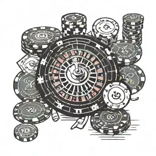 Life Is A Gamble Roulette Casino Chips