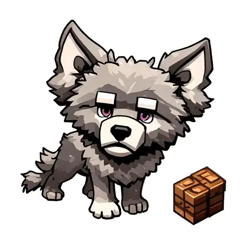 Minecraft Wolf Poodle