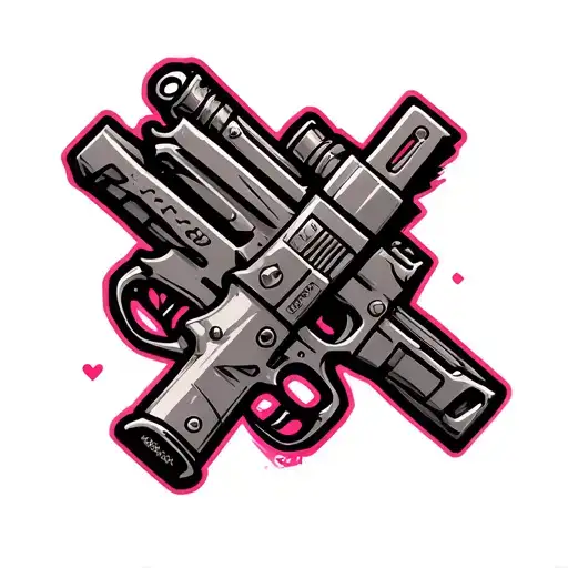 Anime Weapons Tattoo Flash
