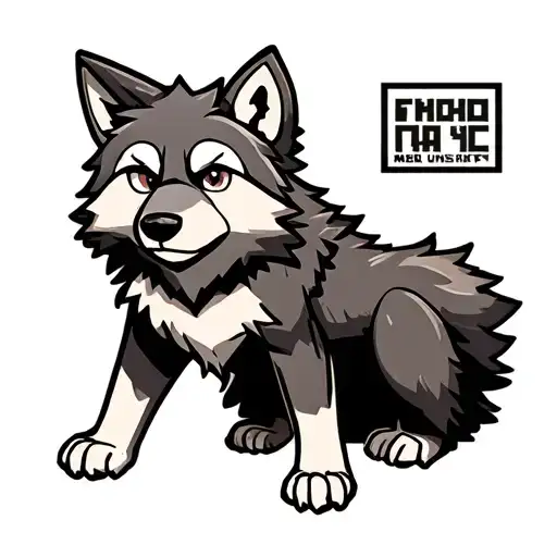 Minecraft Baby Wolf