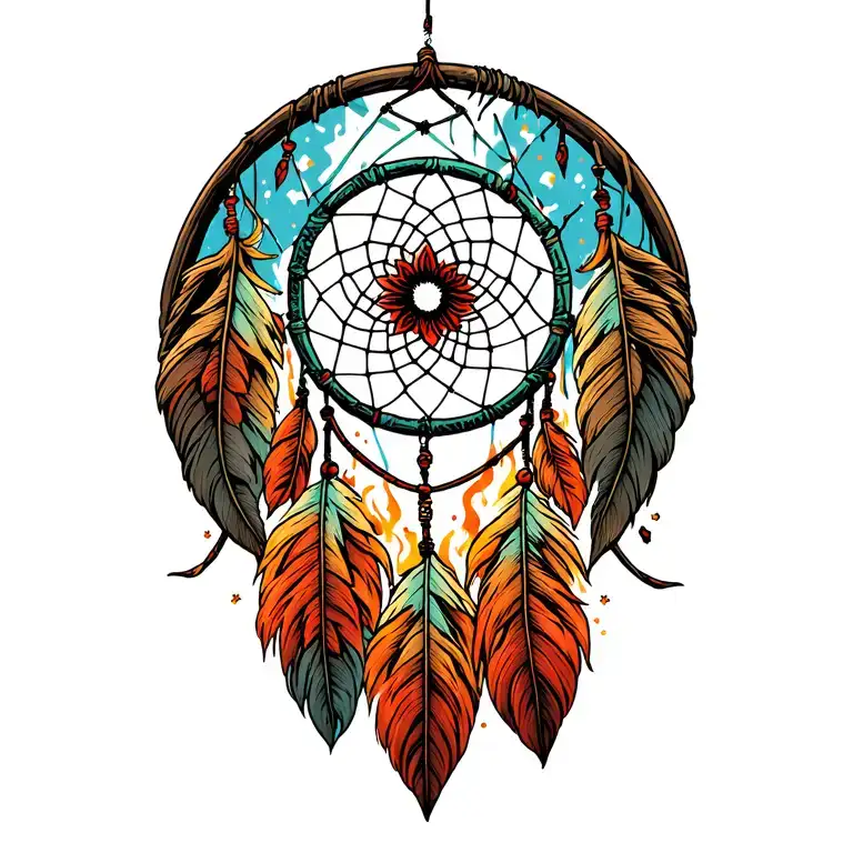 Dreamcatcher Pheinox Rising From The Ashes Surrounded