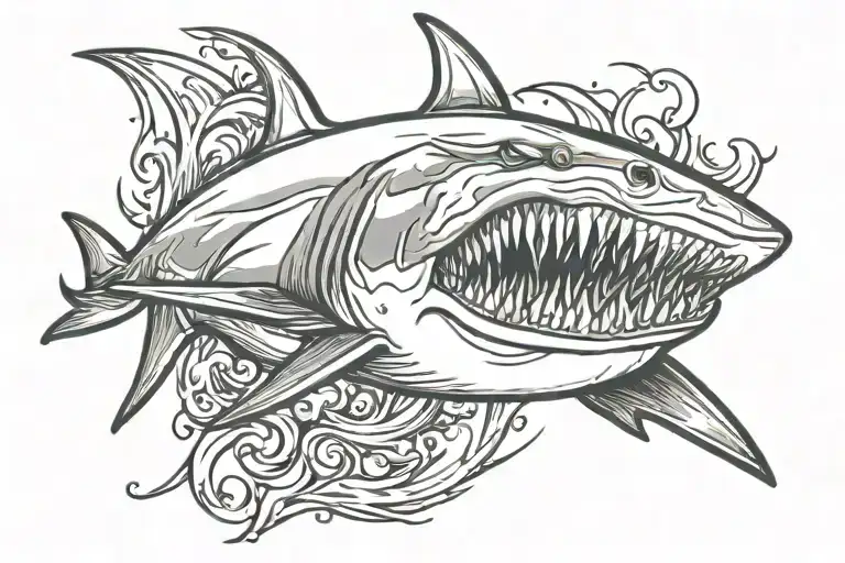 Great White Shark Crying Eye