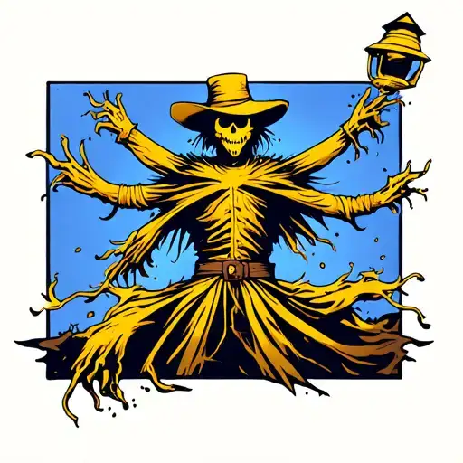Scarecrow As A Yellow Lantern