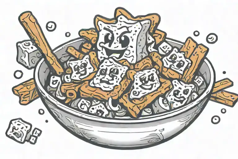 Cinnamon Toast Crunch Cereal In A Bowl