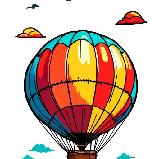 One Vintage Hot Air Balloon