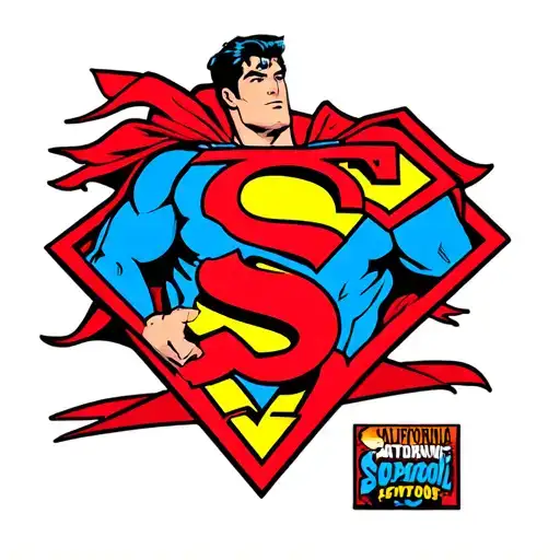 Superman Logo With A California Vibe