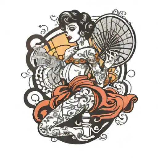 Lady With A Fan